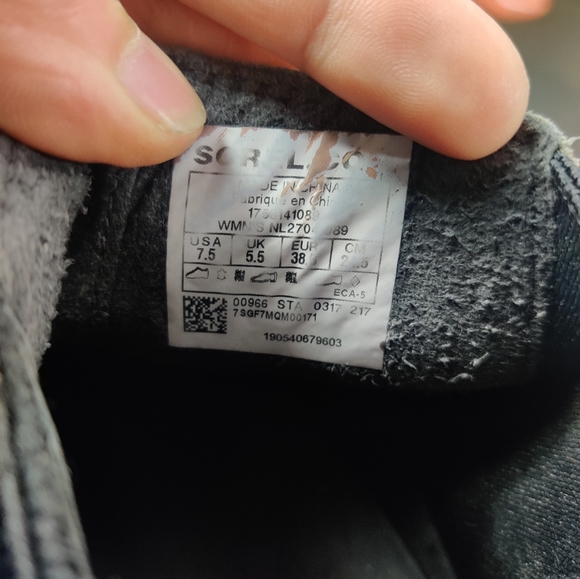 Sorel lea wedge joan of arctic wedge chelsea peat moss grey 7.5 - Picture 8 of 8